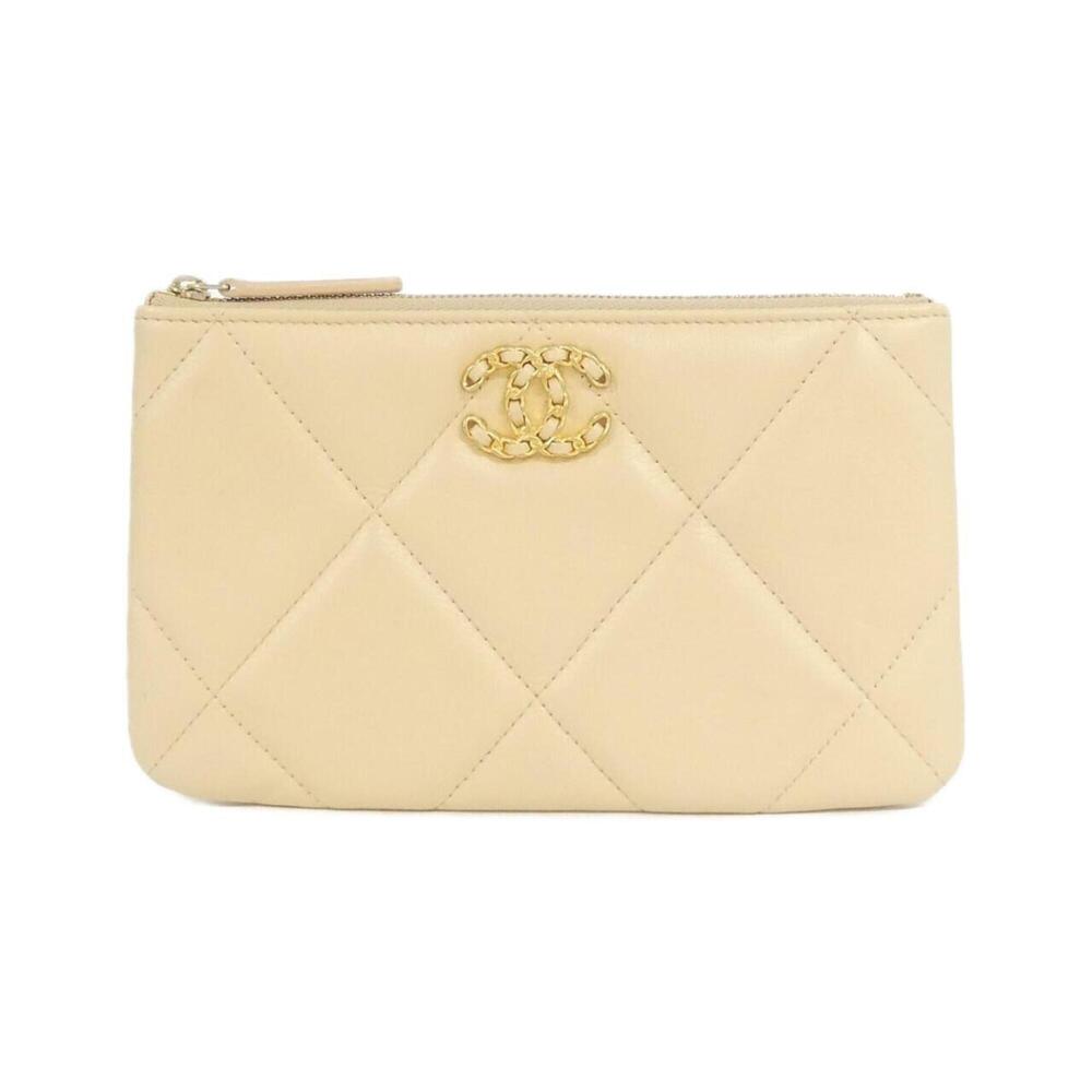 CHANEL Cream Pouch